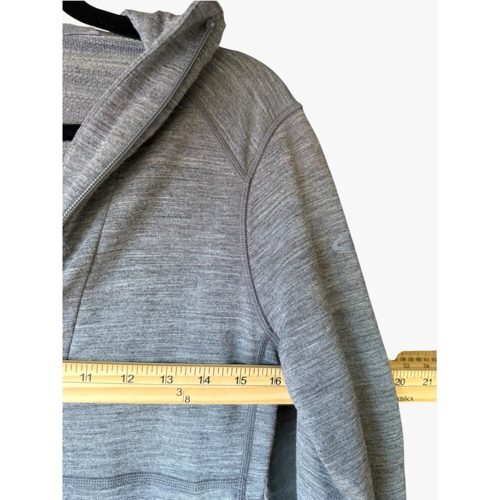 Icebreaker Merino Wool Hooded Full Zip Jacket Women’s Small Gray Gorpcore Hiking - Picture 7 of 8